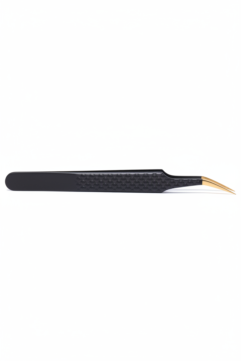 Pinzetta Professionale Punta Fine Curva HIROSE – vista posteriore – CN Professionals