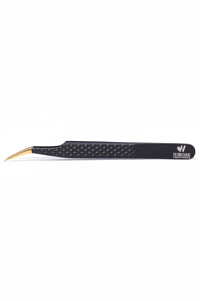 Pinzetta Professionale Punta Fine Curva HIROSE – vista sinistra – CN Professionals