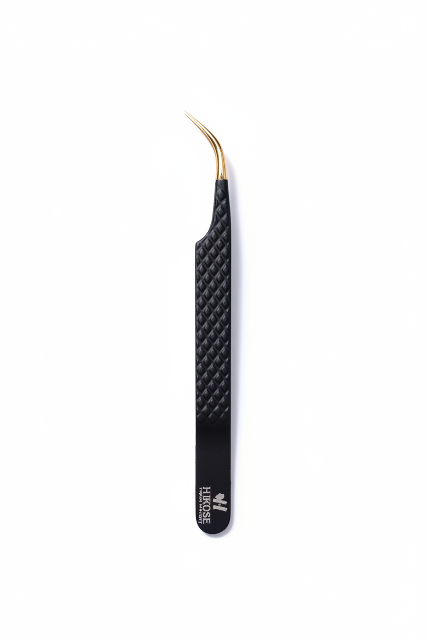 Pinzetta Professionale Punta S-Curve HIROSE – vista frontale – CN Professionals