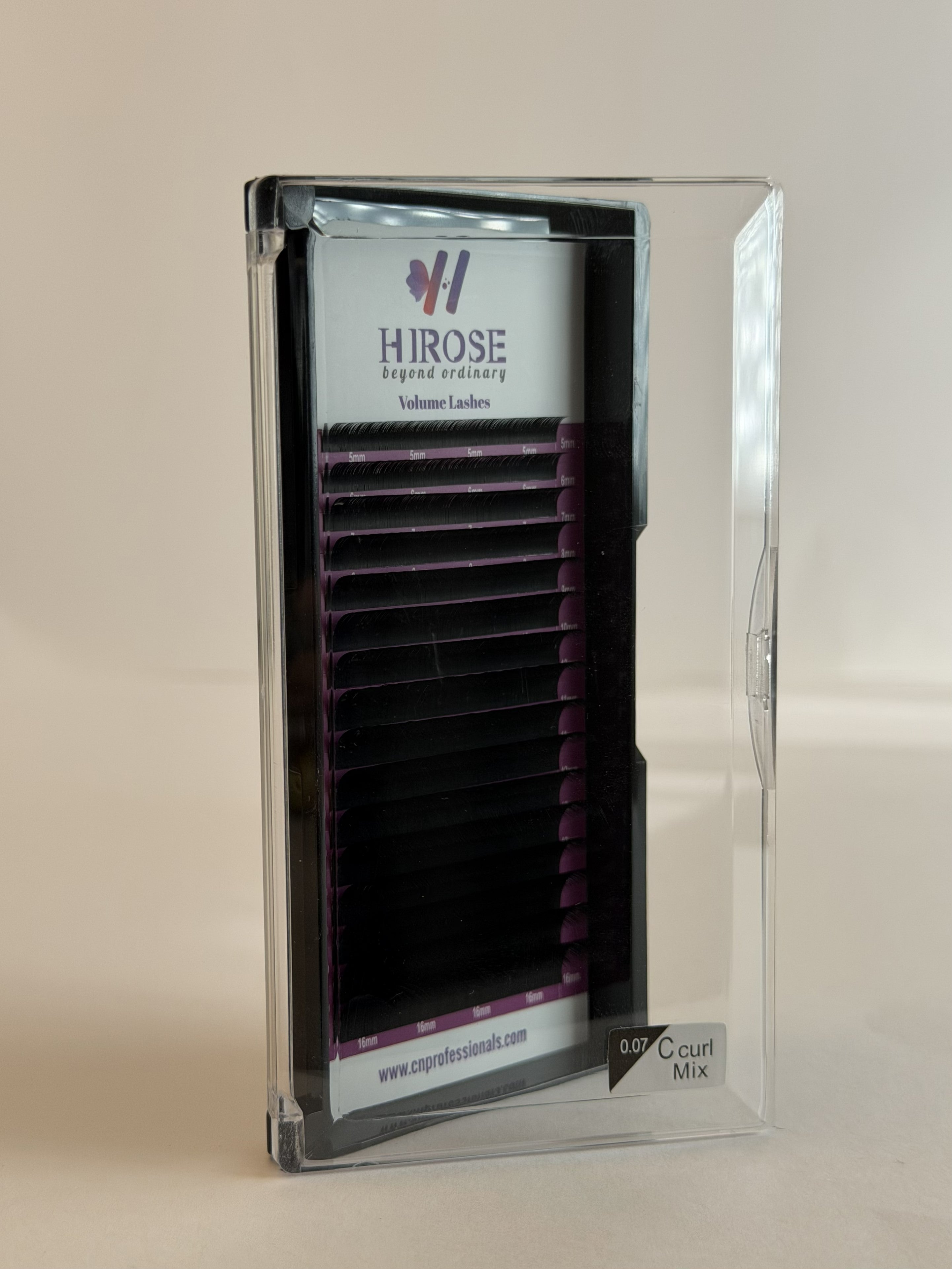 Classic Volume Lashes C Curl Mix 0.07 – vassoio frontale – CN Professionals