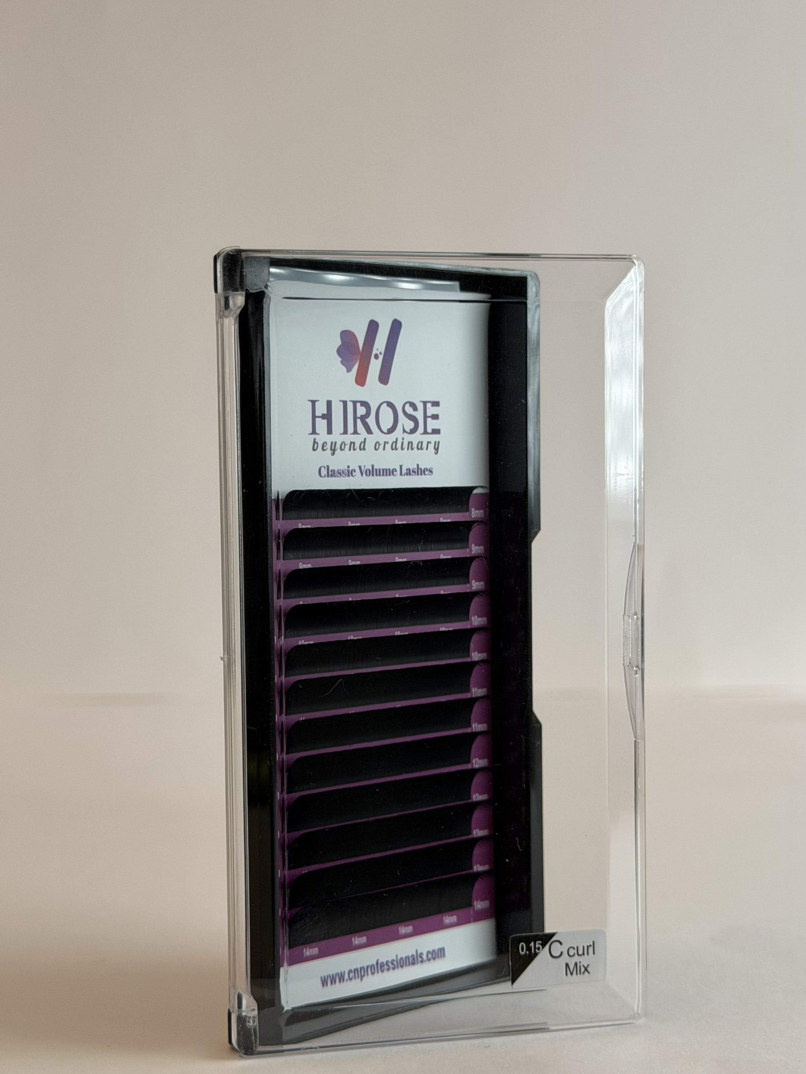 Classic Volume Lashes C Curl Mix 0.15 – vassoio frontale – CN Professionals