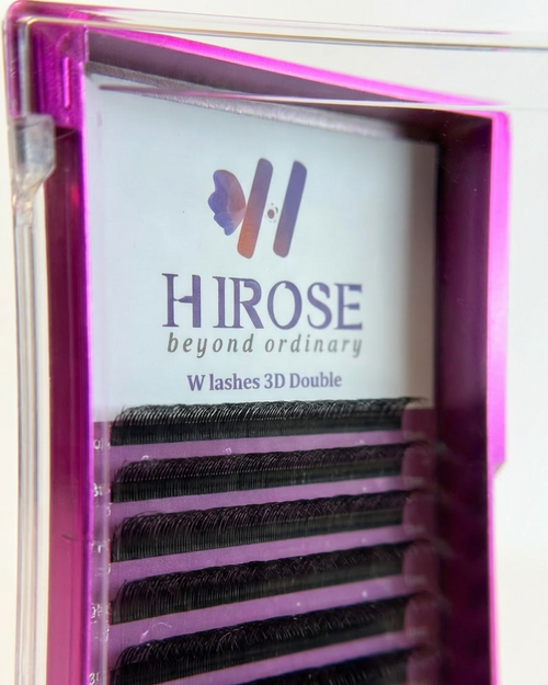Confezione extension ciglia HIROSE W Lashes 0.07 C/D 6P premade fan per mega volume