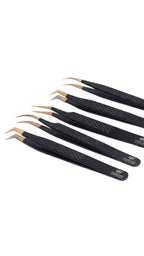 Kit 5 Pinzette Professionali HIROSE – set completo lash extension – CN Professionals